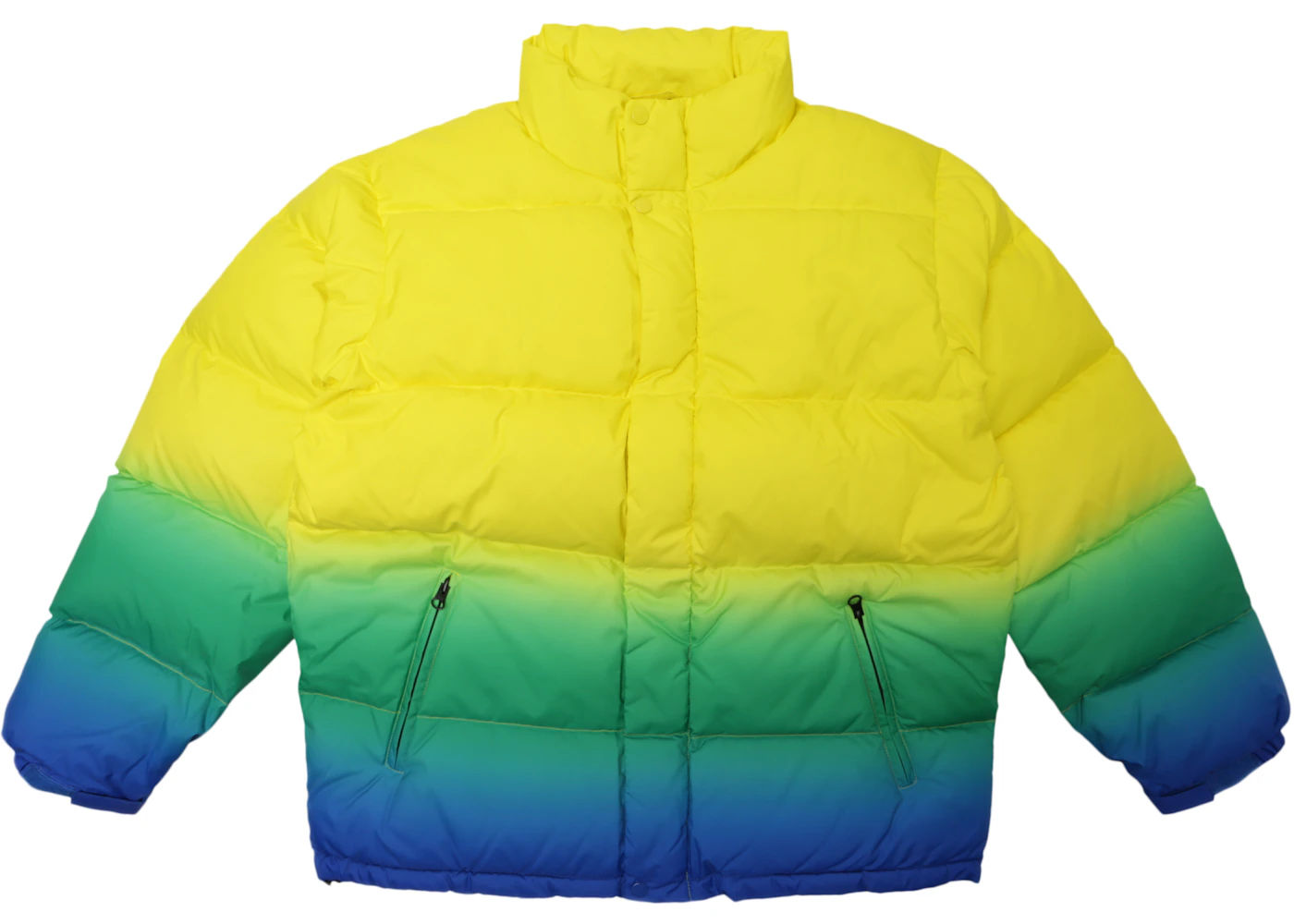 Supreme Gradient Puffy Jacket Yellow - Preowned