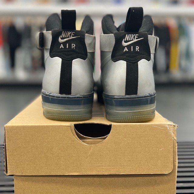 Nike Air Force 1 High Foamposite Silver - Preowned