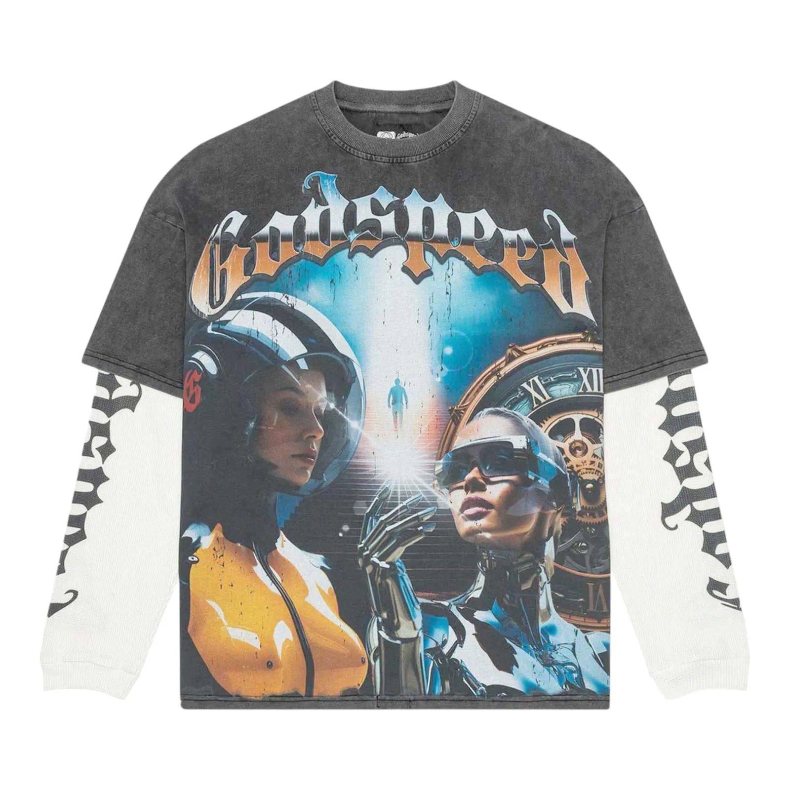 Godspeed Chosen One L/S Tee Washed Grey - Preowned