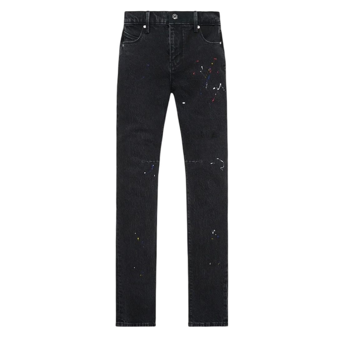 RTA Olivier Skinny Jean Tri Paint (Black)
