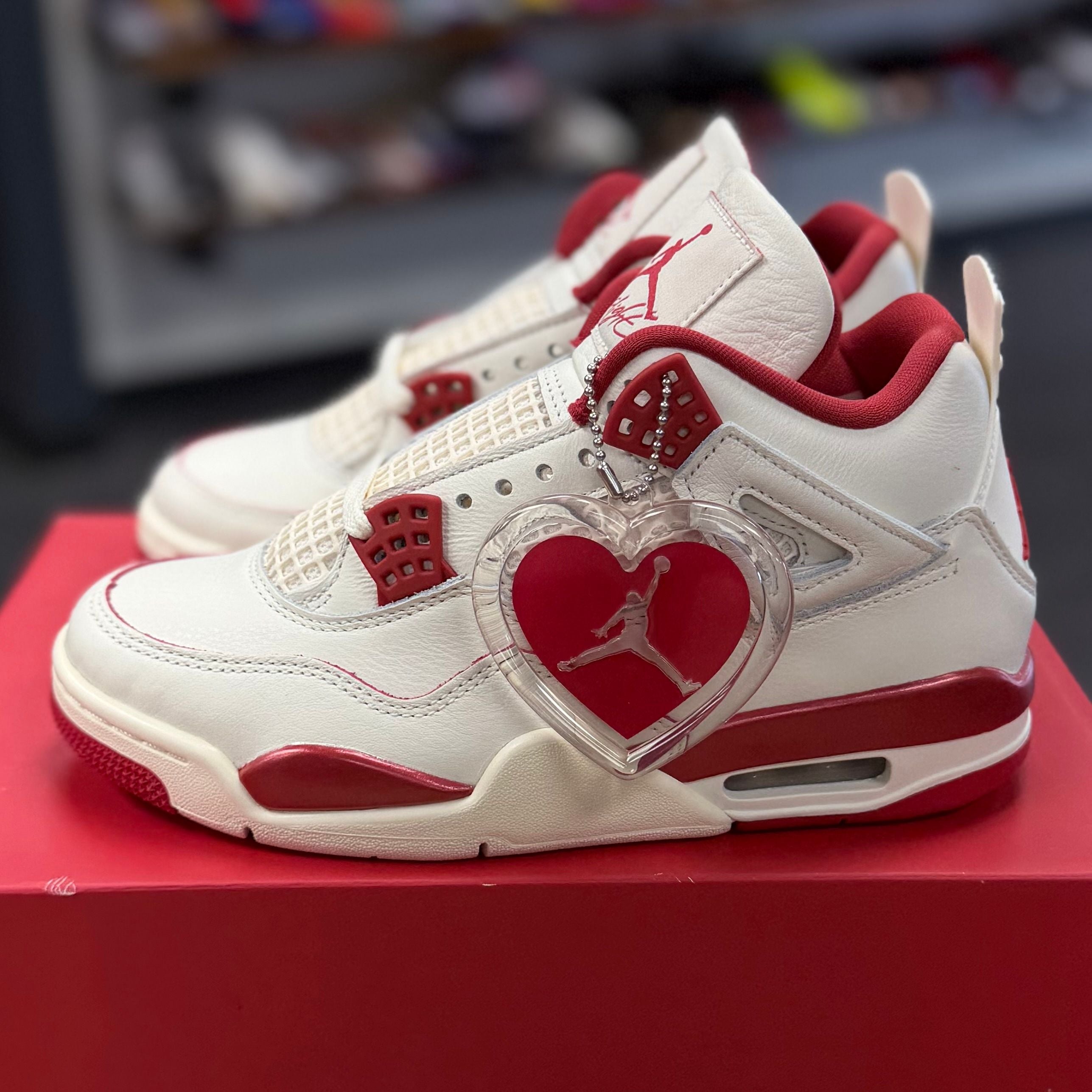 BRAND NEW STEAL - Jordan 4 Retro Valentine's Day Sierra Red (Women's)
