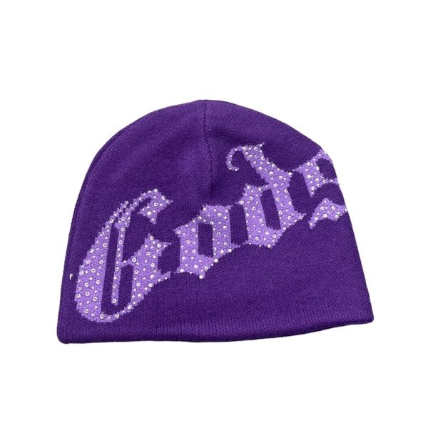Godspeed Rhinestone Beanie (Purple)