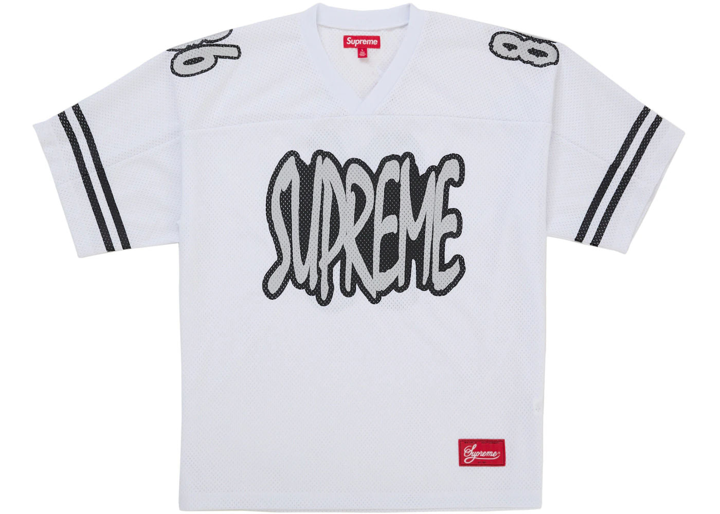 Supreme Reflective Football Jersey White