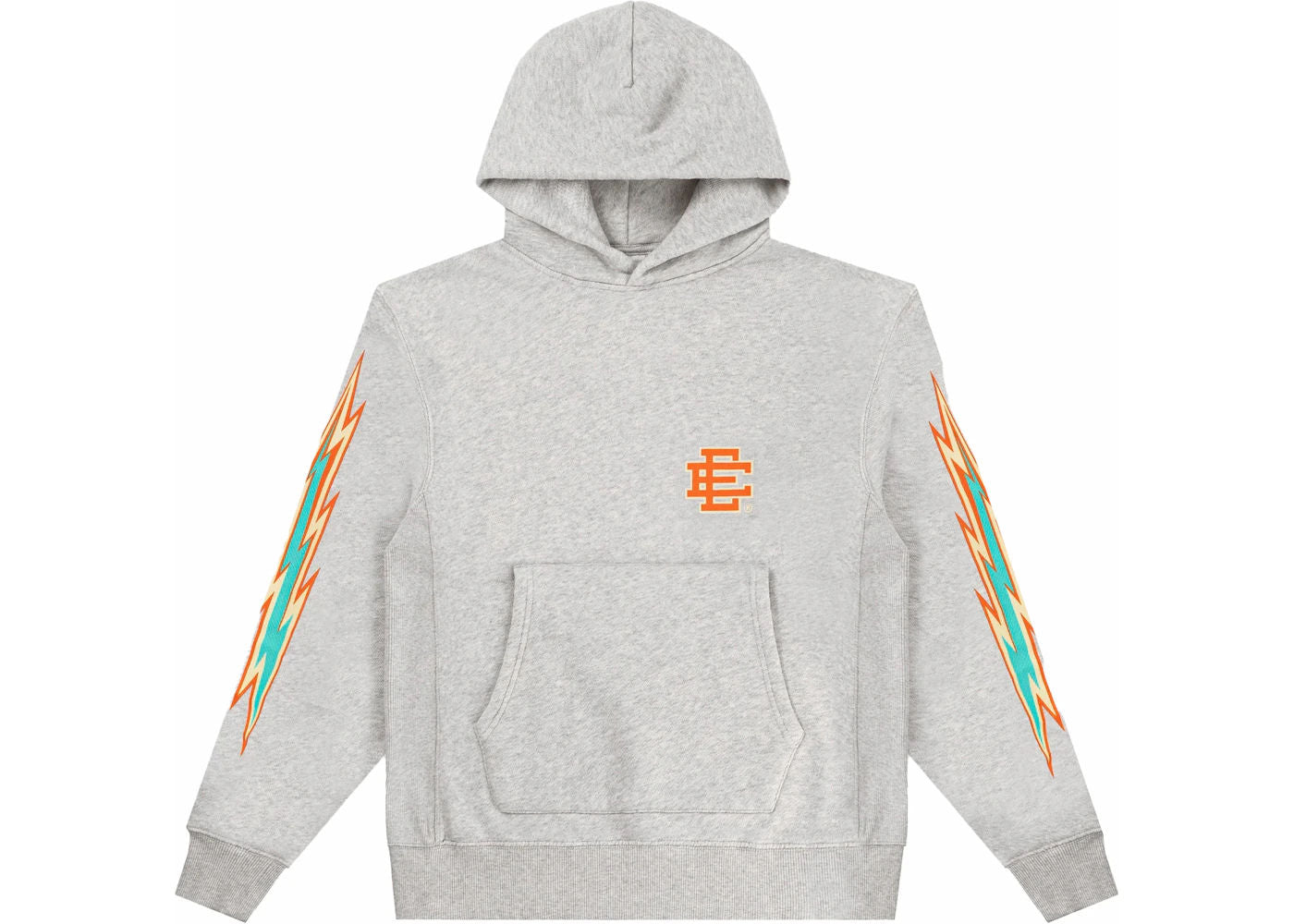 Eric Emanuel EE Basic Hoodie (Gray/Orange Bolt)
