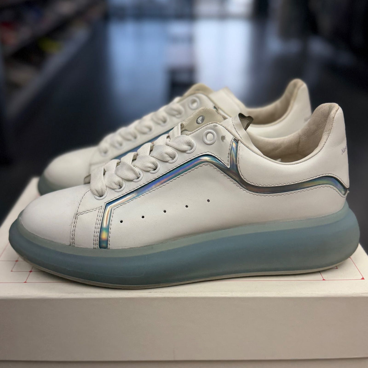Alexander McQueen Oversized Sneaker White Multicolor - Preowned