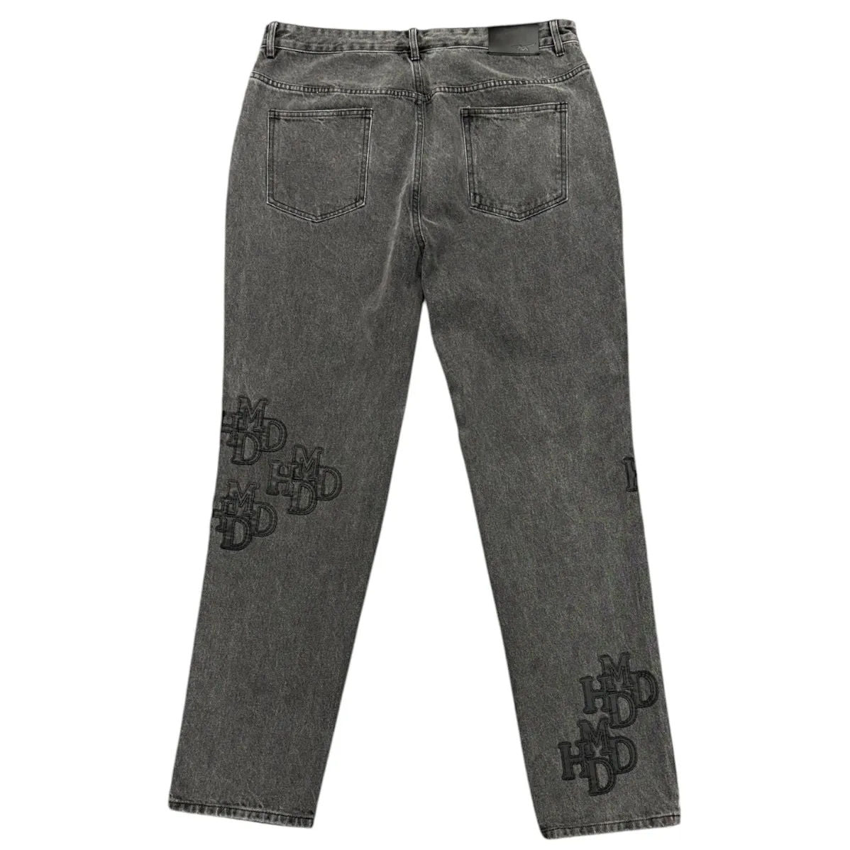 HMDD Double Black Patch Pants (Black Wash) - Preowned