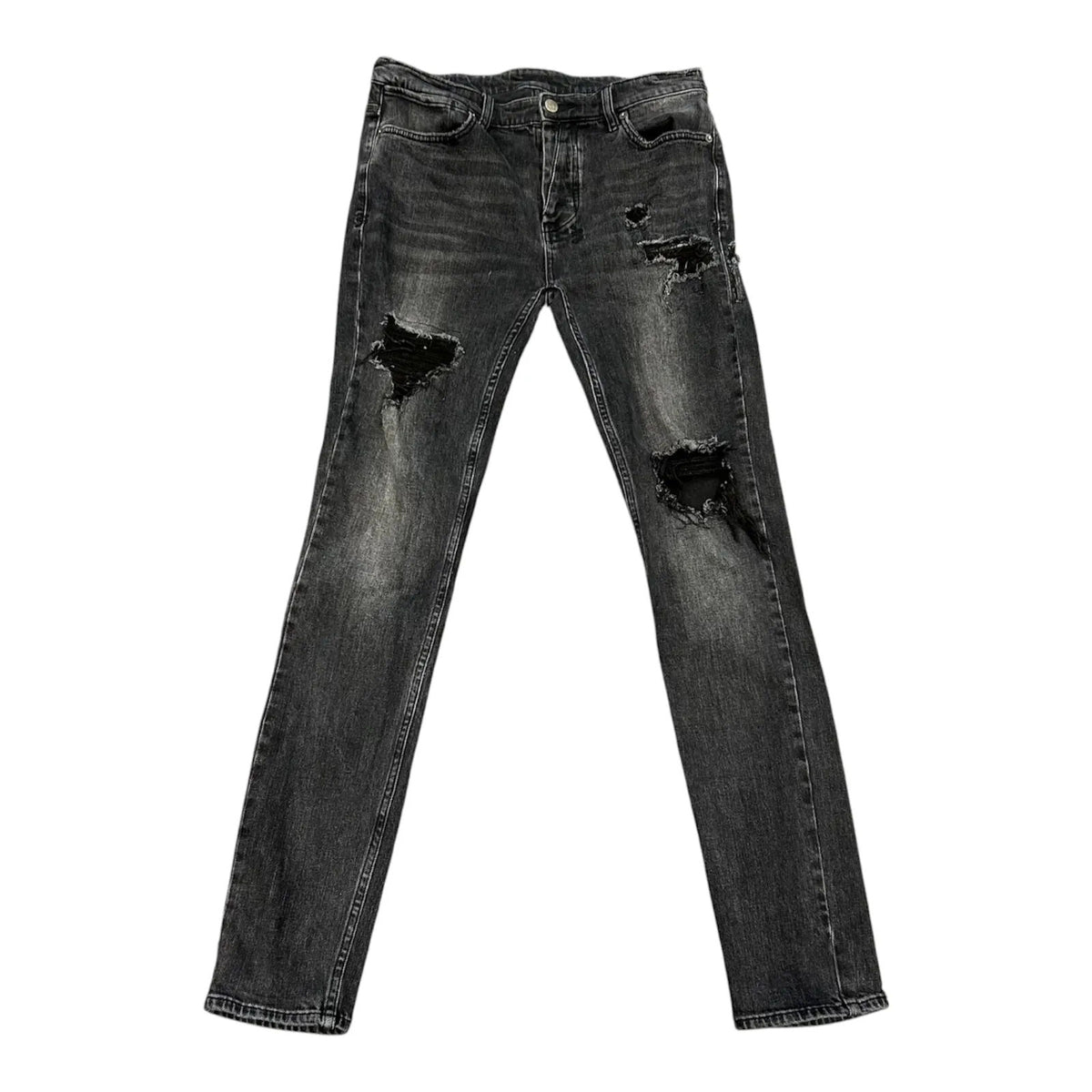 Ksubi Jean Jungle Patch Distressed (Black) - Preowned