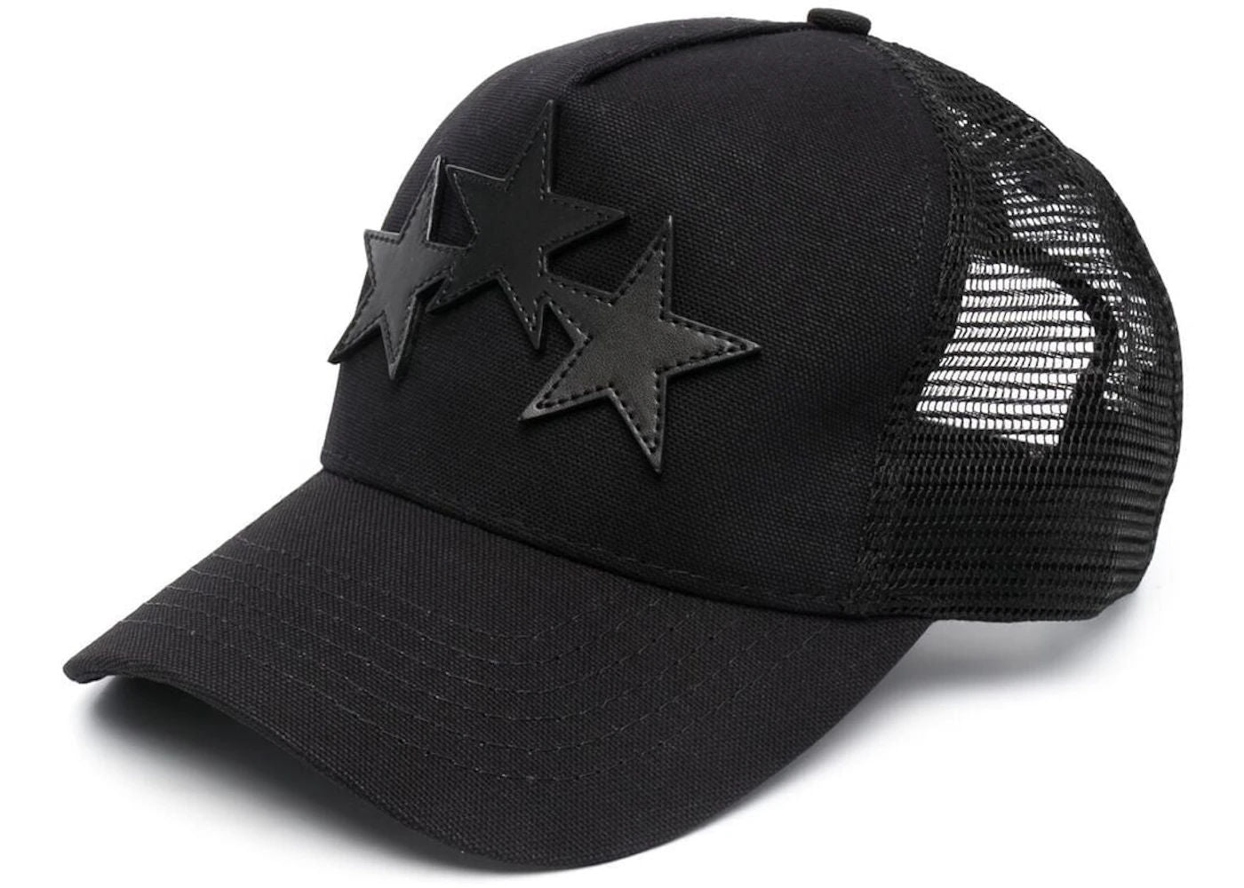 AMIRI 3 Star Trucker Hat Black - Preowned