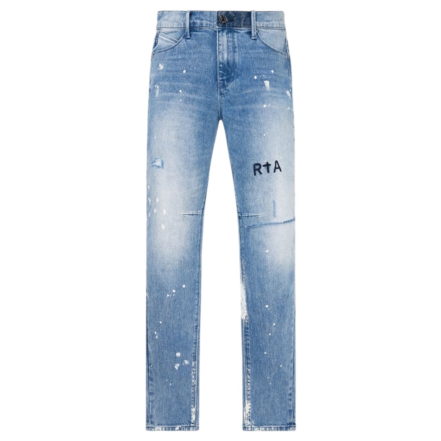 RTA Clayton Light Paint Skinny Jeans (Light Blue) - Preowned