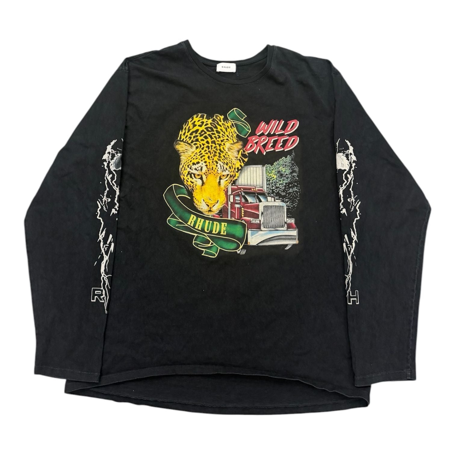 Rhude Wild Breed Longsleeve Tee (Black) - Preowned