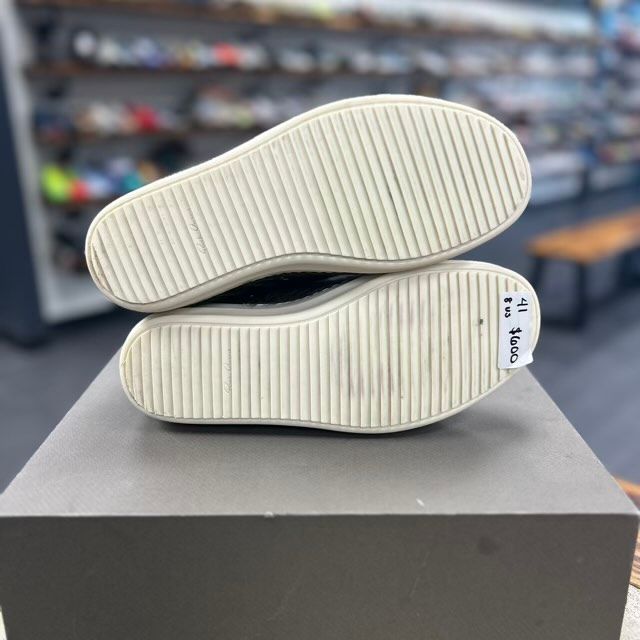 Rick Owen Ramone Pony Hair Low (Green) - Preowned