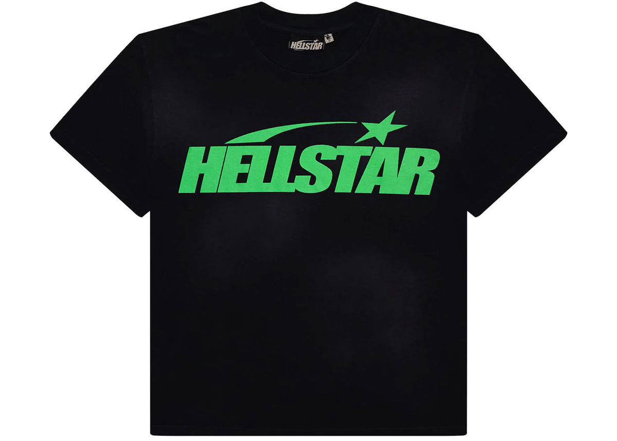 Hellstar Classic T-shirt (Regular Print) Black/Green - Preowned