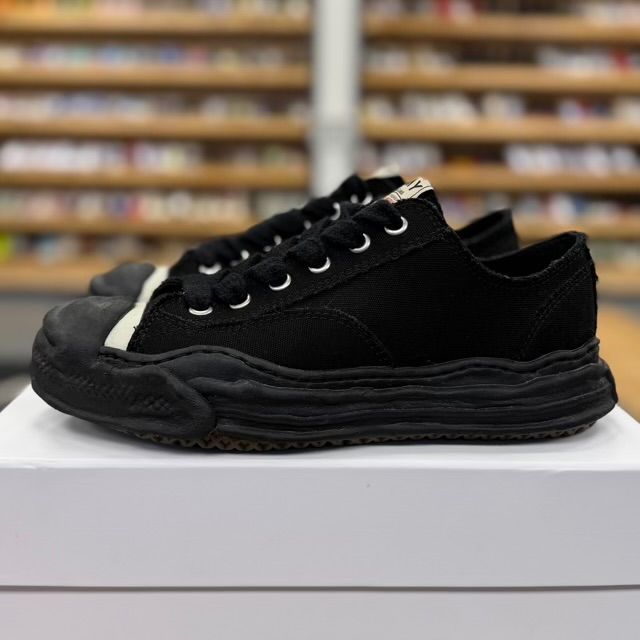 Maison Mihara Yasuhiro Hank OG Sole Canvas Low (Black/Black) - Preowned