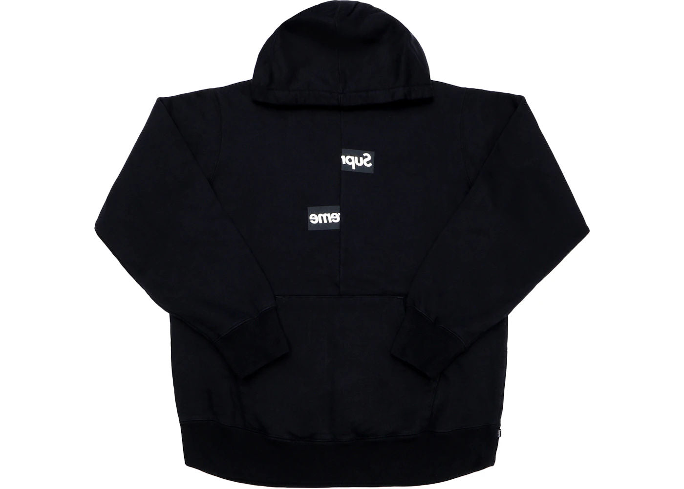 Supreme Comme des Garcons SHIRT Split Box Logo Hooded Sweatshirt Black