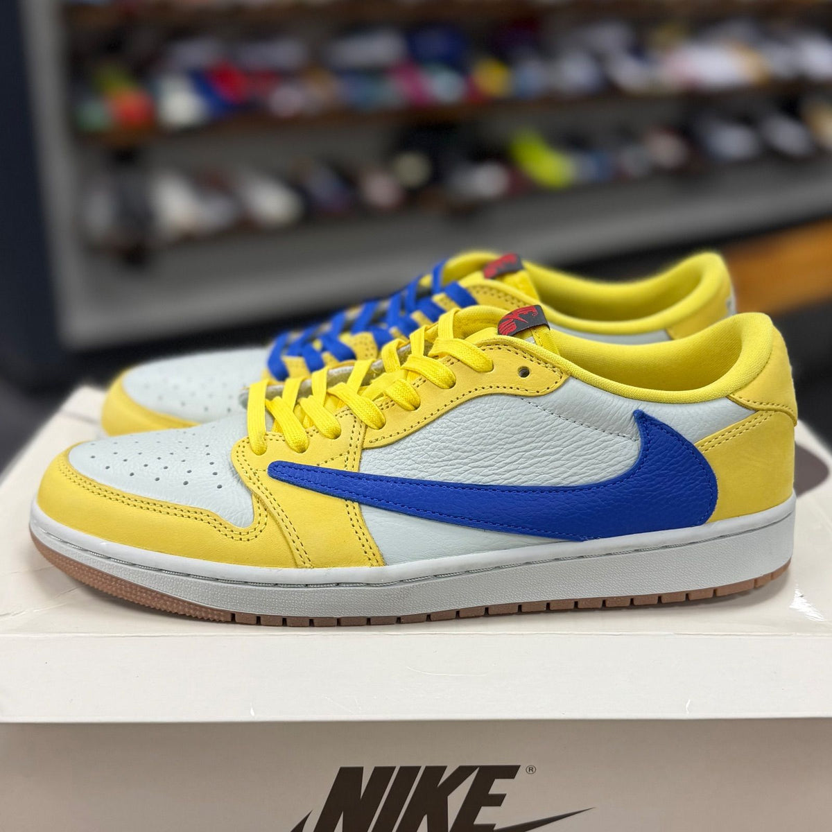 Jordan 1 Retro Low OG SP Travis Scott Canary (Women's) - Preowned