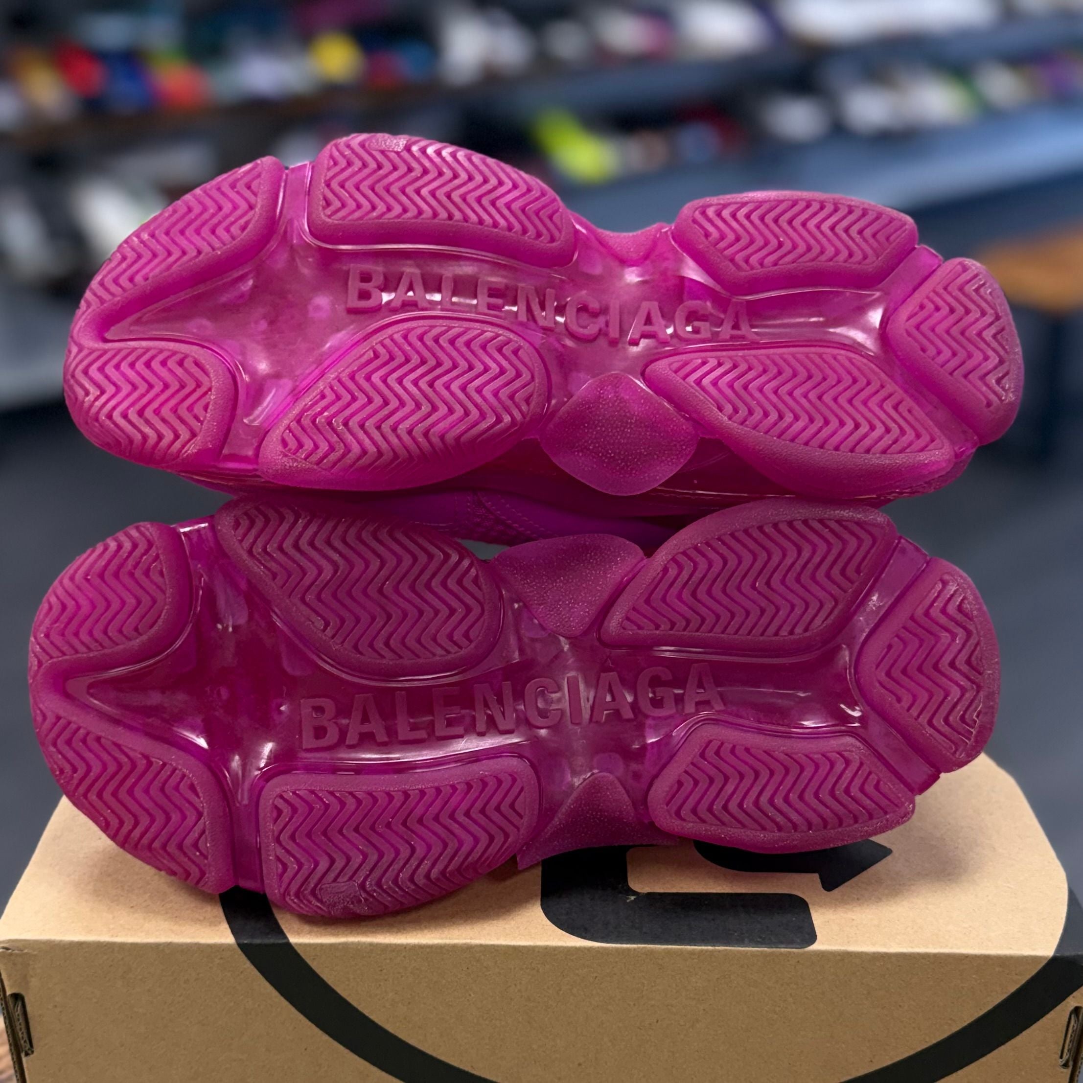 Balenciaga Triple S Clear Sole Pink (Women's) - Preowned
