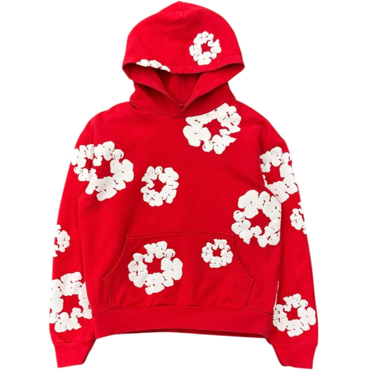 Denim Tears The Cotton Wreath Hoodie (Red) - Preowned