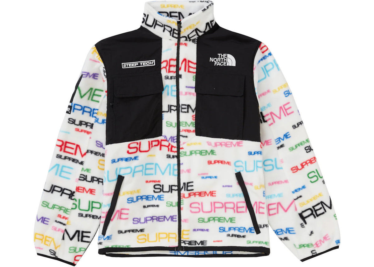 Supreme The North Face Steep Tech Fleece Jacket White - Preowned