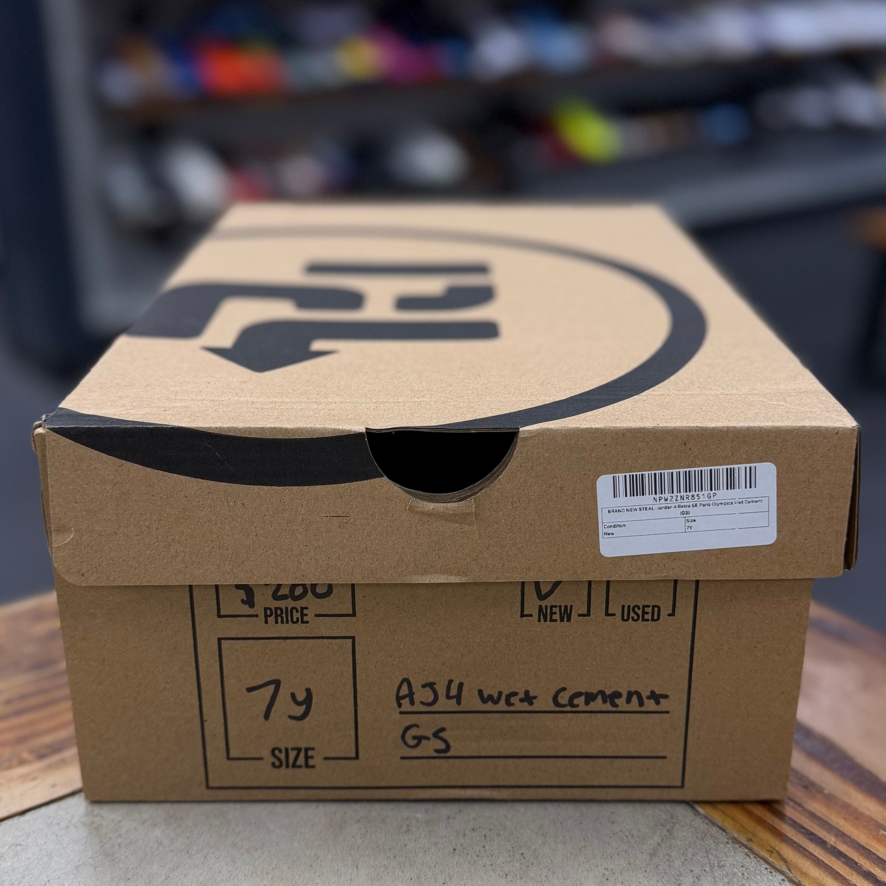 BRAND NEW STEAL - Jordan 4 Retro SE Paris Olympics Wet Cement (GS)