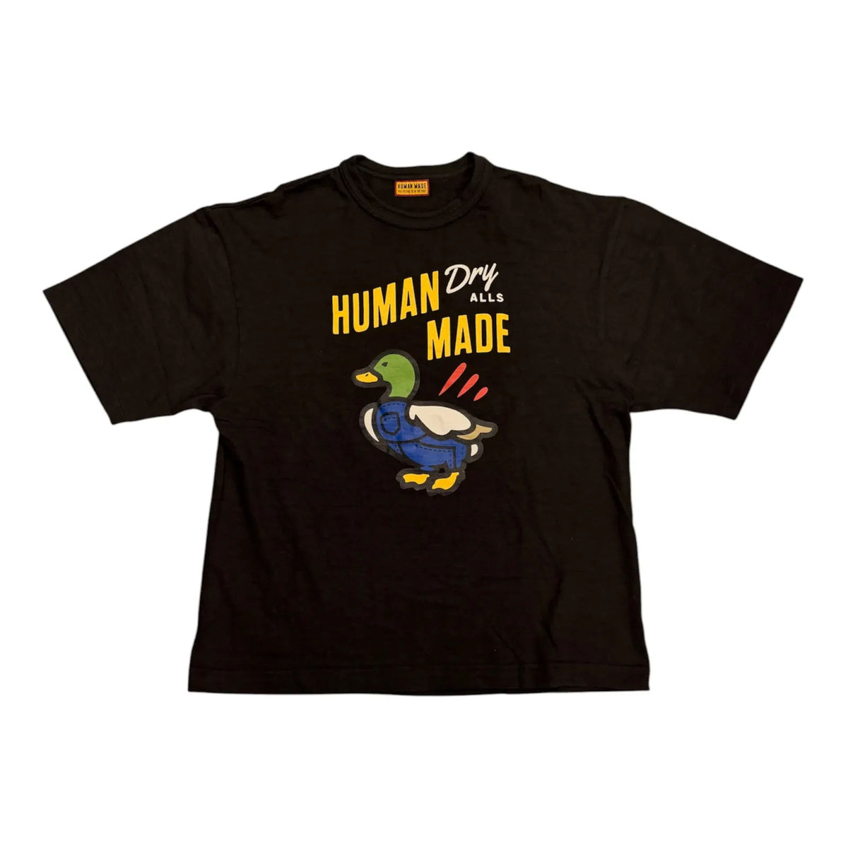 Human Made Duck Overalls Tee (Black) - Preowned