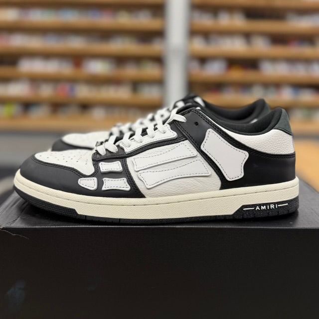 AMIRI Skel Top Low Black White - Preowned