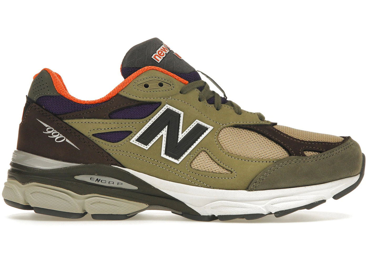 BRAND NEW STEAL - New Balance 990v3 MiUSA Teddy Santis Khaki Orange