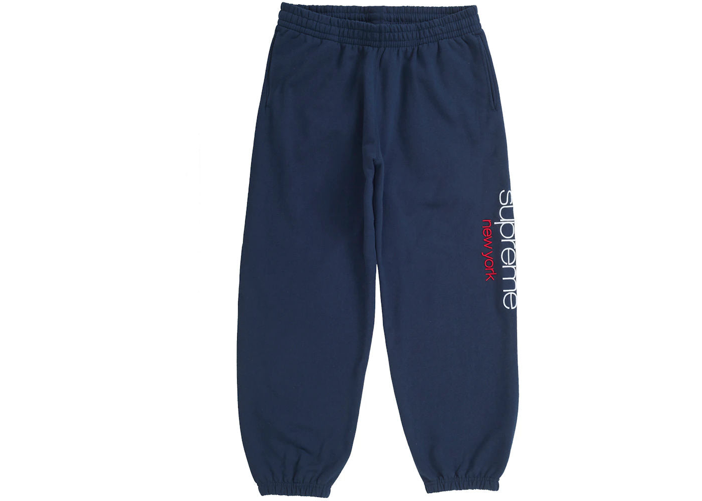 Supreme Classic Logo Sweatpant Navy - Preowned