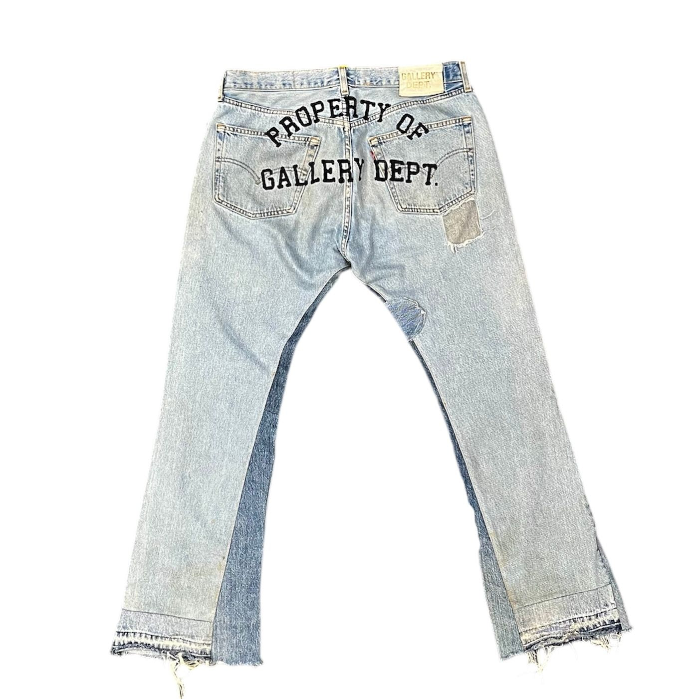 Migos x Gallery Dept. For Culture III Flare Denim Washed Blue/Grey - Preowned