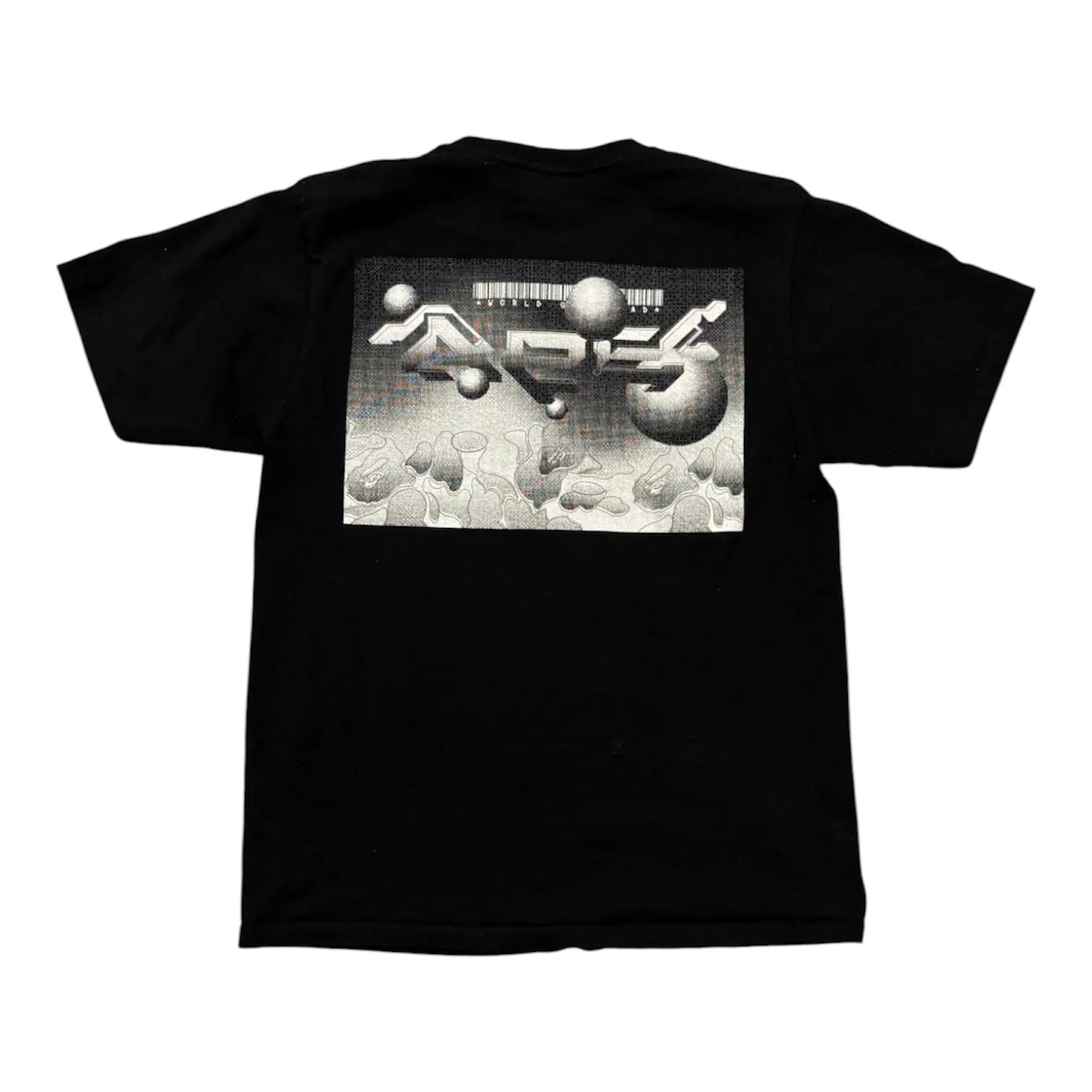 BAPE Multi Logo 3 Tee Black - Preowned