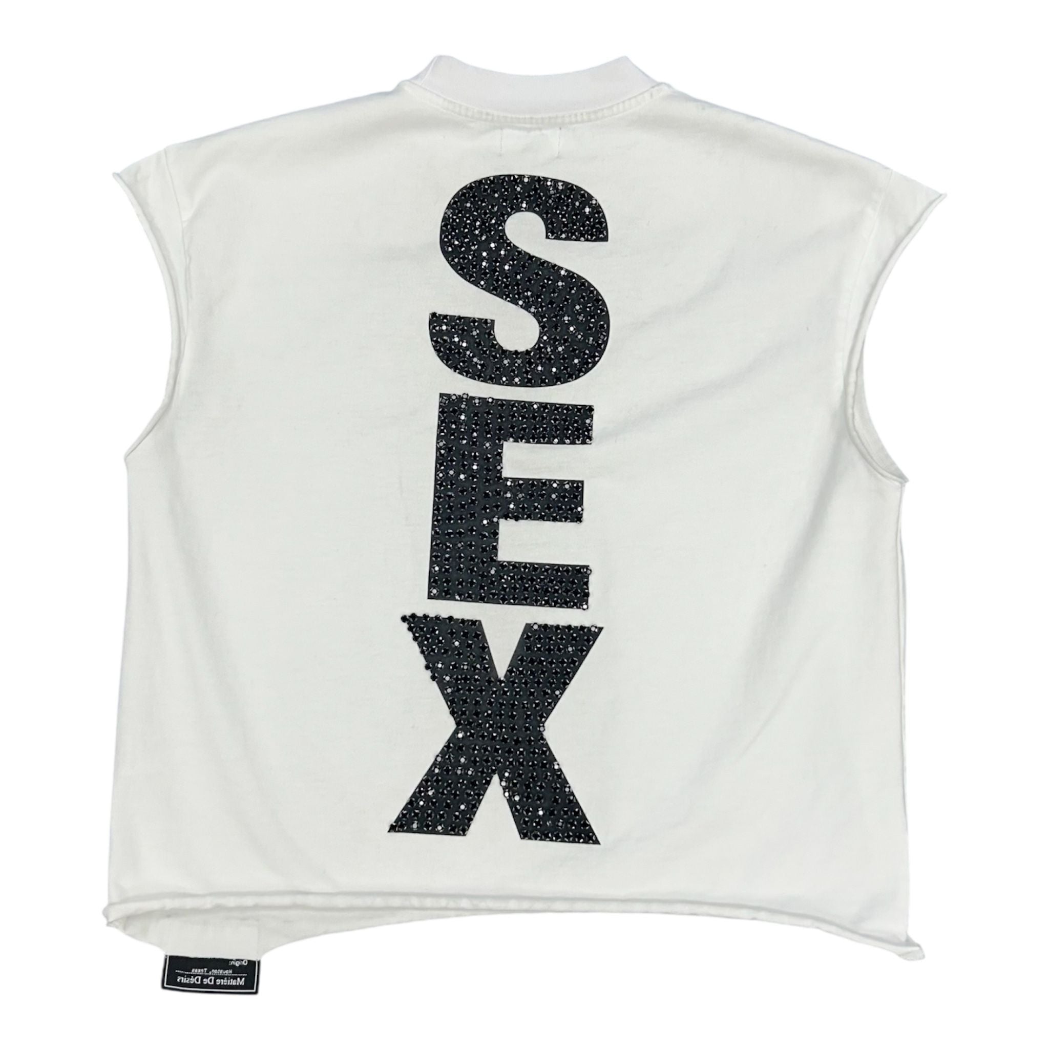 Matiere De Desires Madonna Cutoff Tee (White) - Preowned