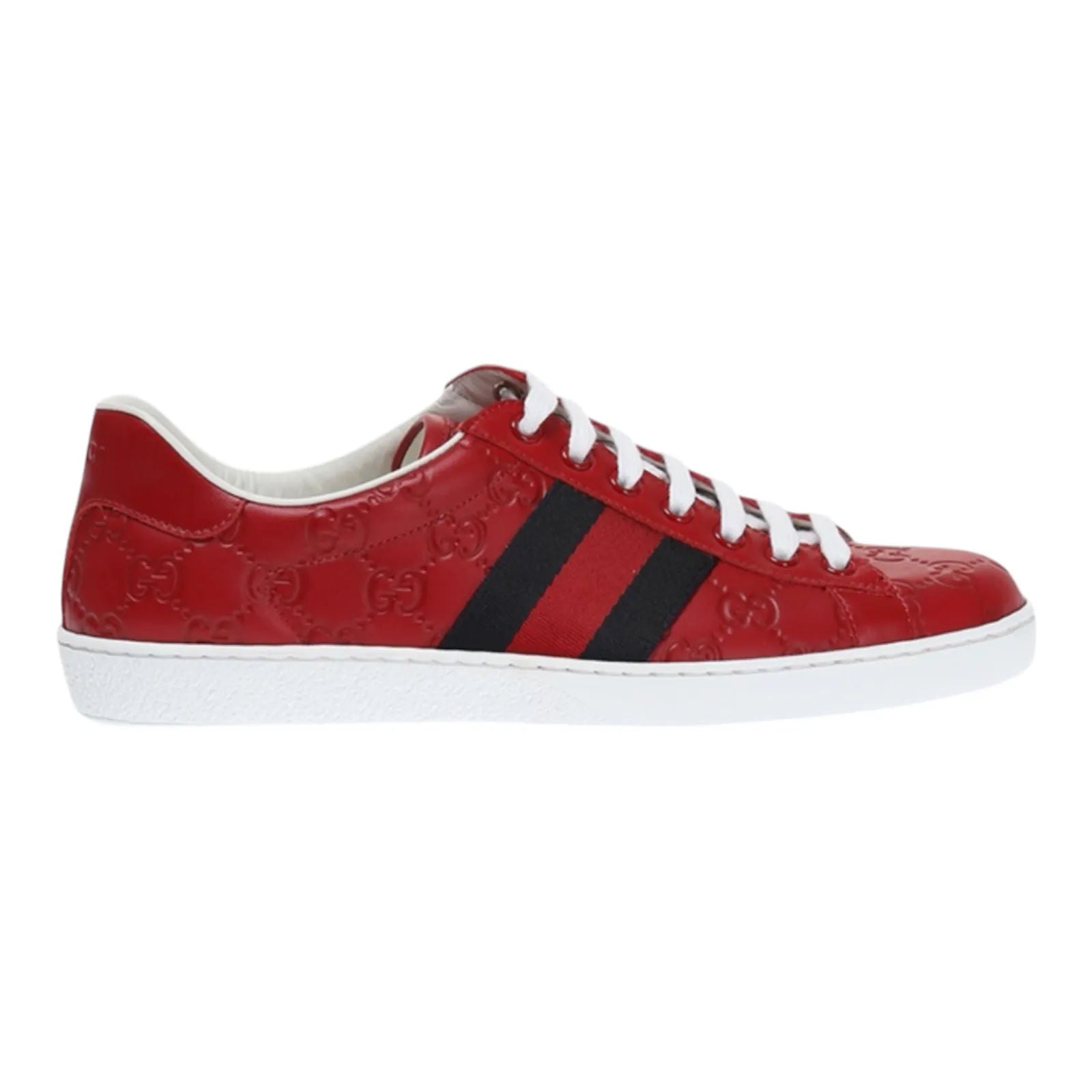 Gucci Ace Signature Red - Preowned