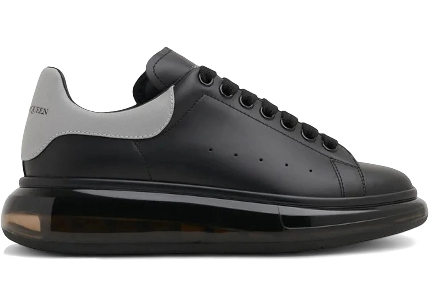 Alexander McQueen Oversized Clear Sole Black Grey - Preowned