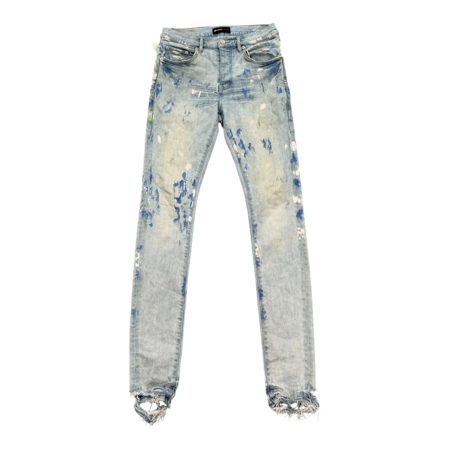 Purple Brand Low Rise Skinny Jeans Silver Birch Light Indigo - Preowned