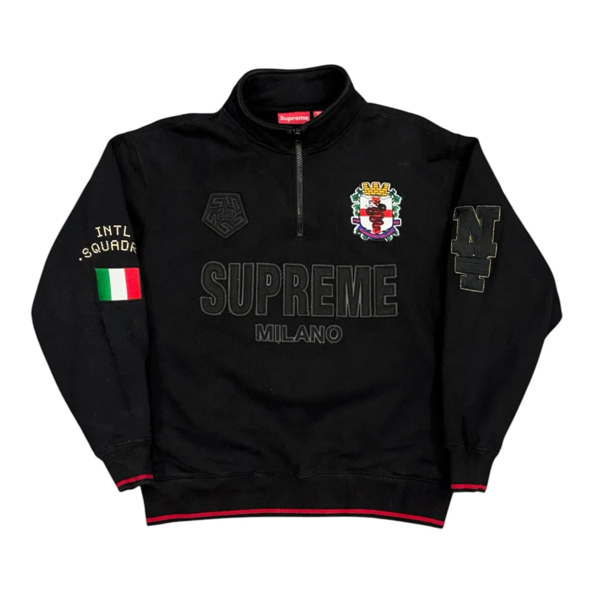 Supreme Milano Quarter Zip (Black) - Preowned