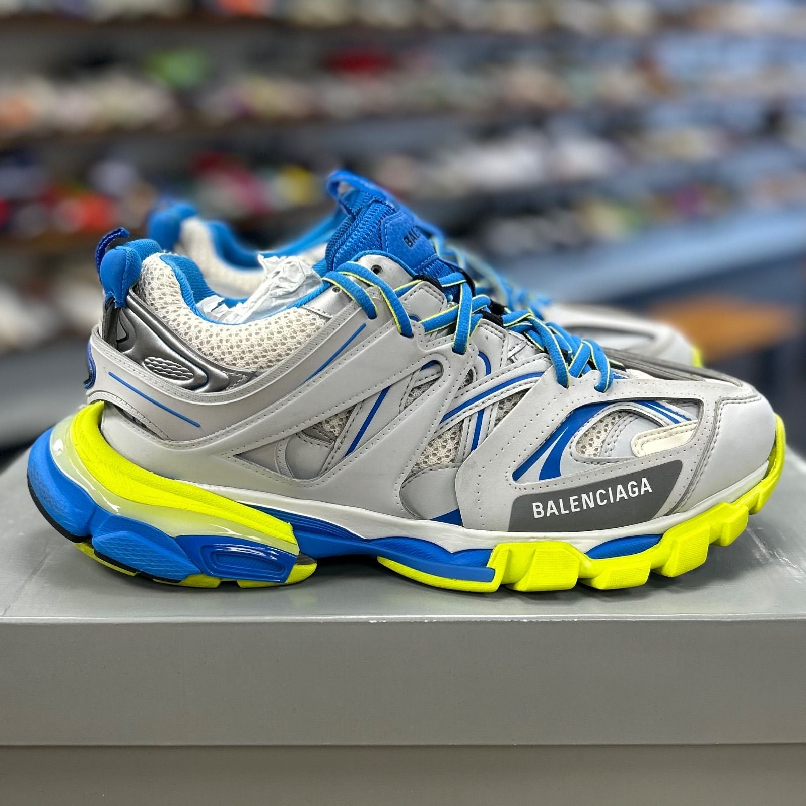 Balenciaga Track Gray Blue Yellow - Preowned