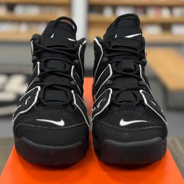 Nike Air More Uptempo Black White (GS) - Preowned