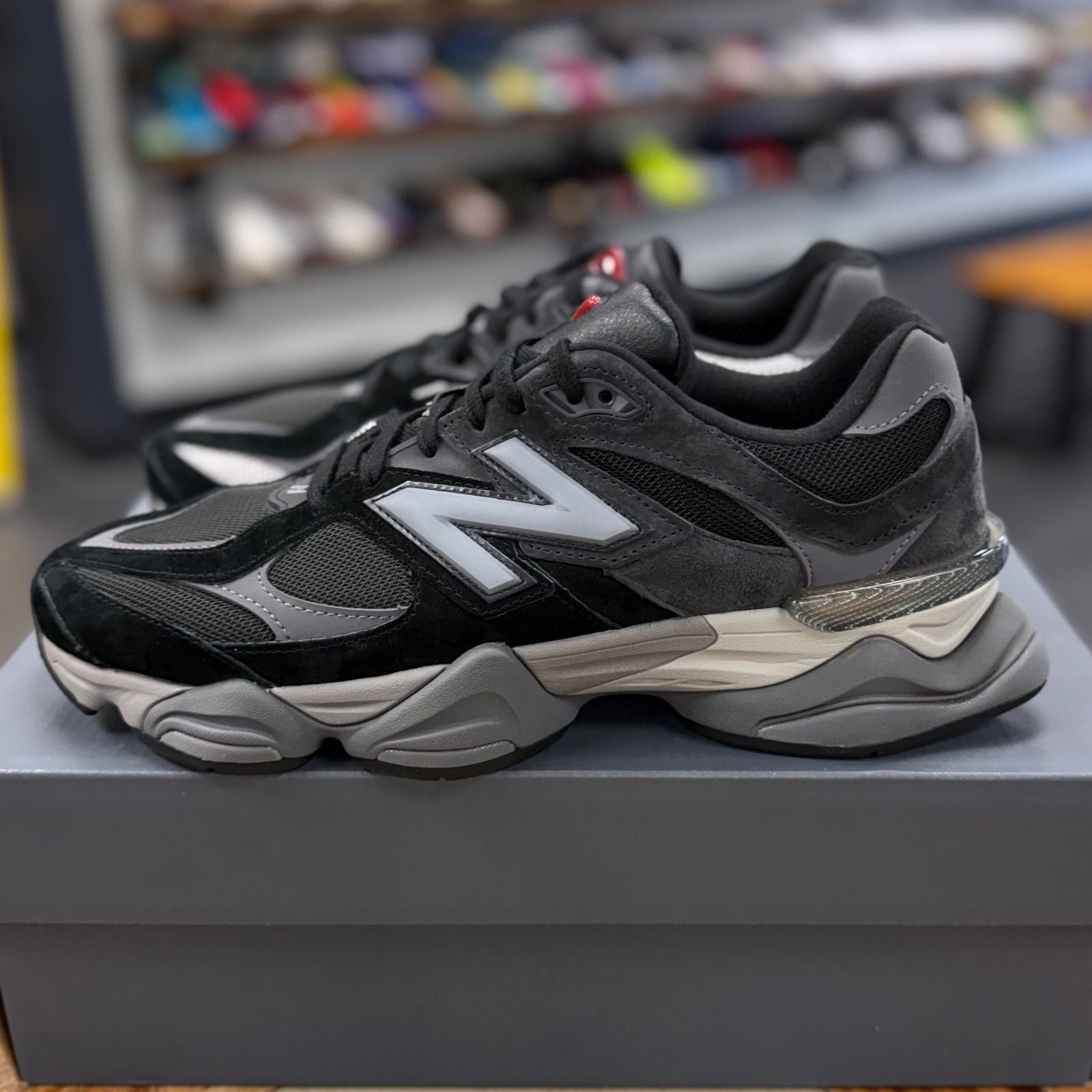 New Balance 9060 Black Castlerock Grey - Preowned