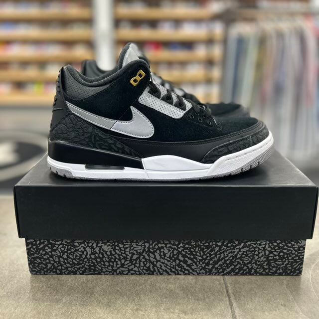 Jordan 3 Retro Tinker Black Cement Gold - Preowned