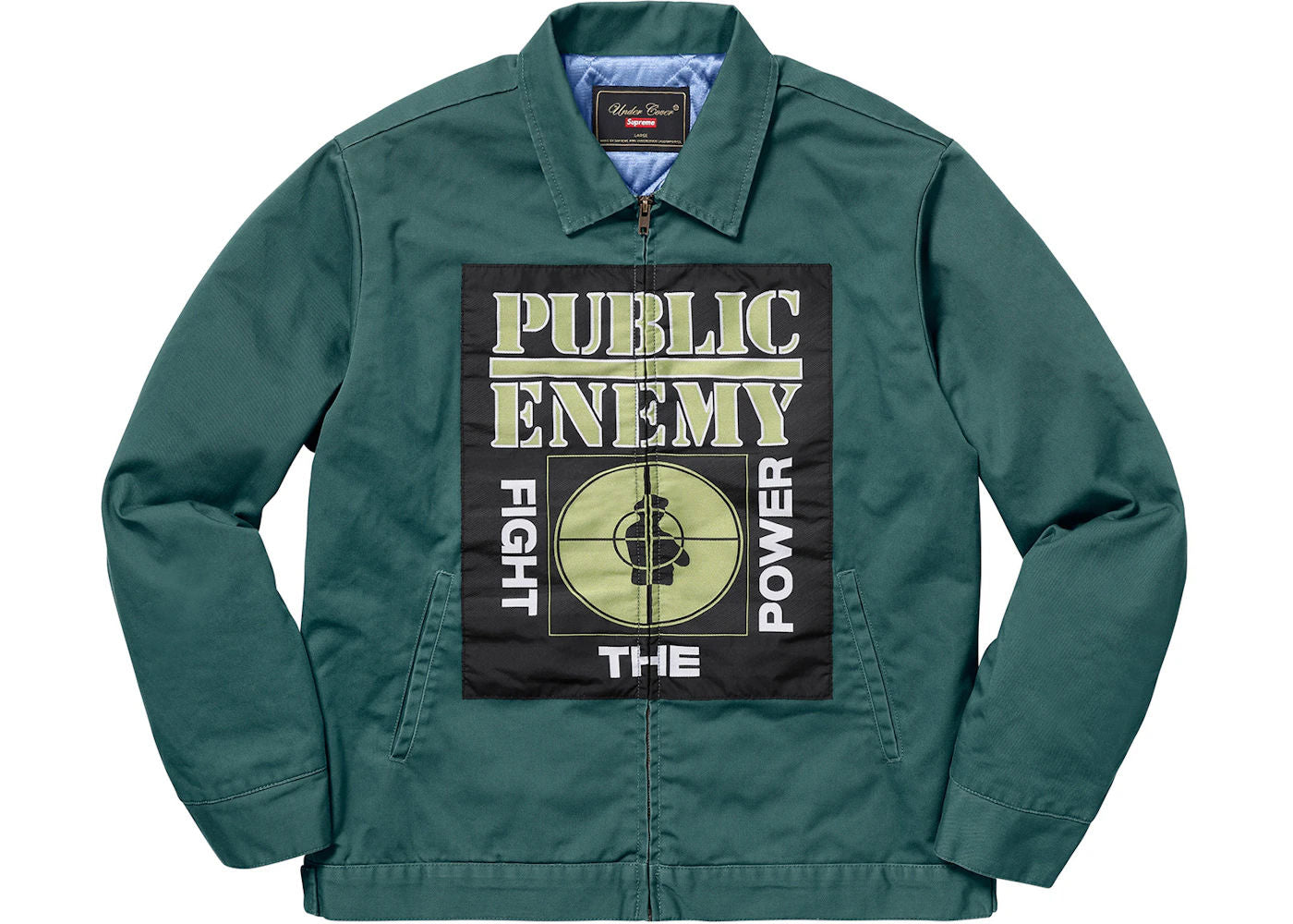 Supreme UNDERCOVER/Public Enemy Work Jacket Dusty Teal - Preowned