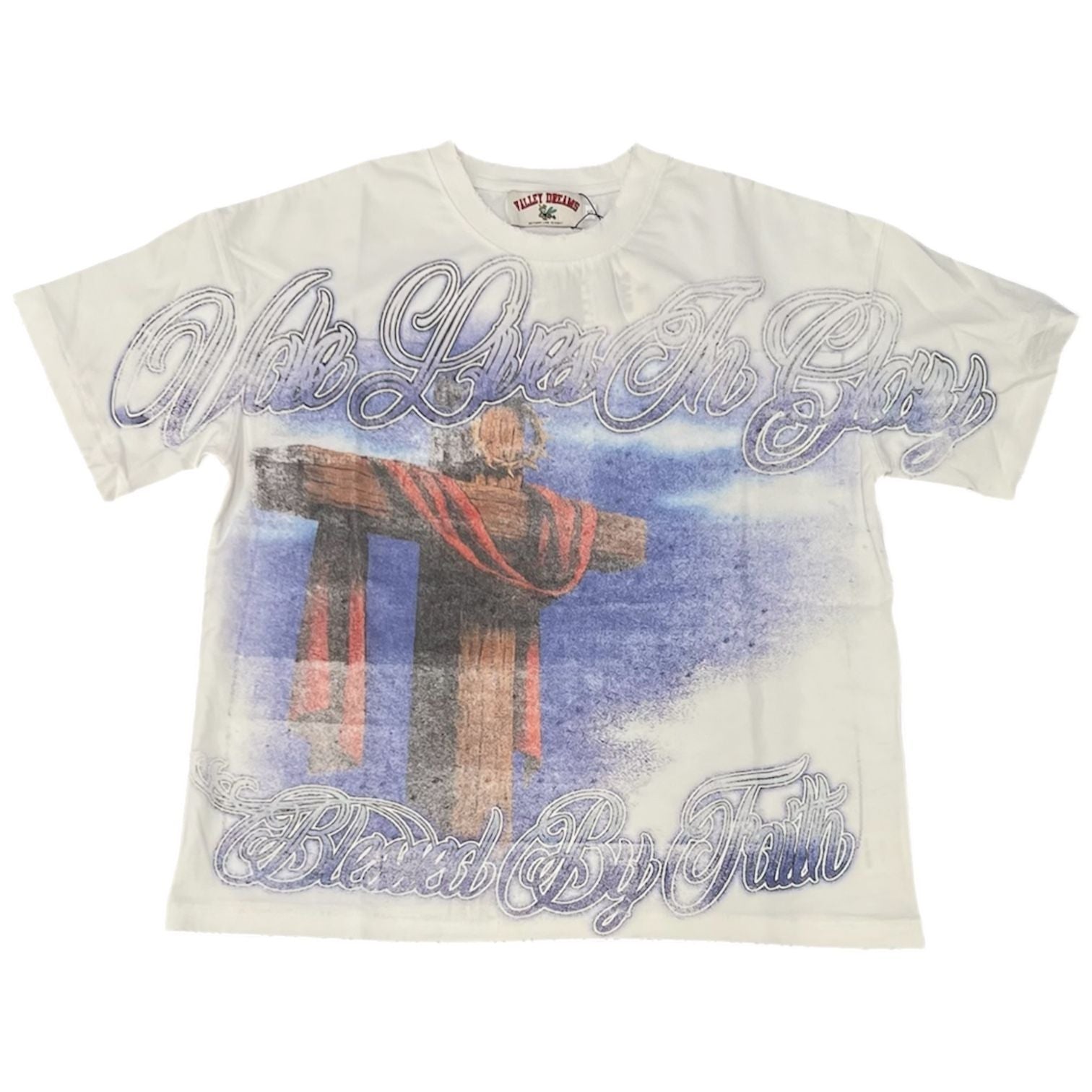 Vale Forever Vale Lives In Glorry Blessed By Faith Tee (White)
