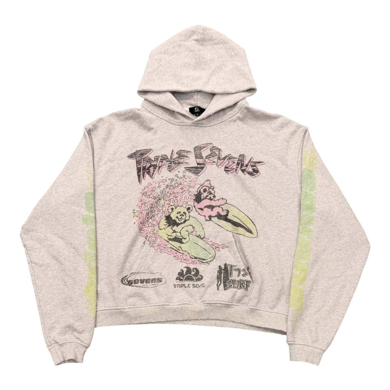 Triple 7s Surf Hoodie (Grey)