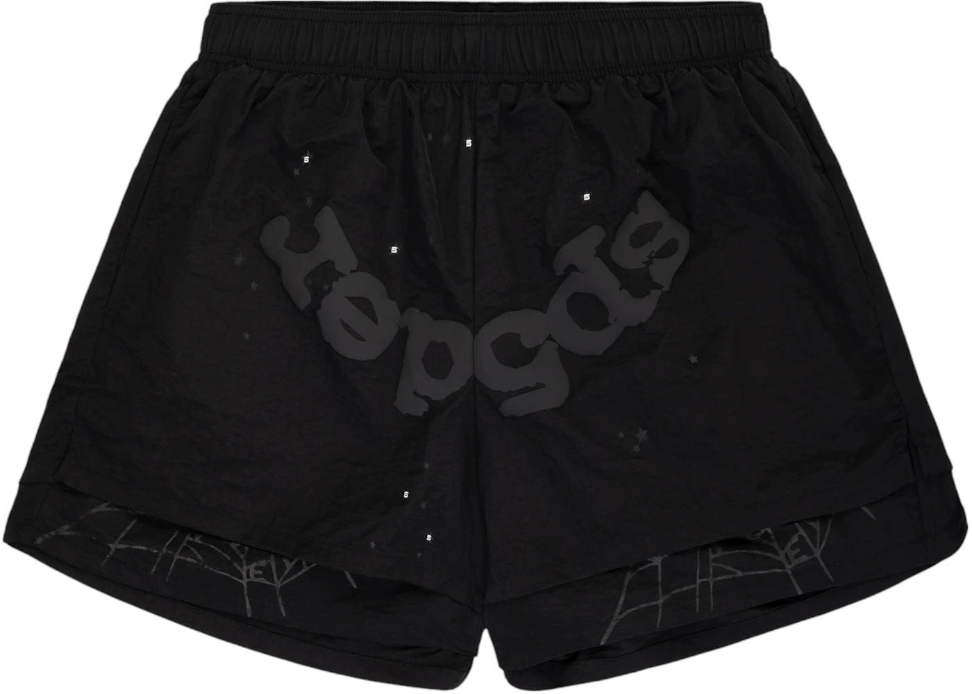Sp5der OG Web Double Layer Short Black