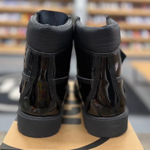 Timberland 6" Premium Waterproof Patent Boots Black - Preowned