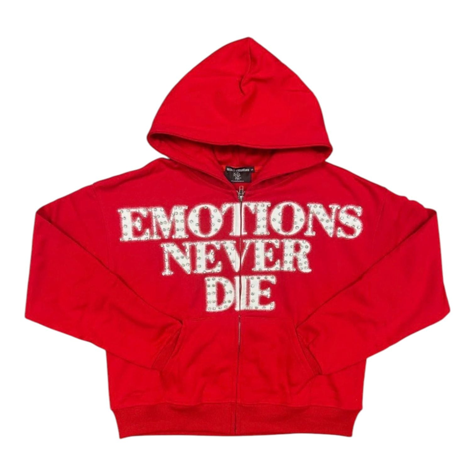 Mixed Emotion End Rhinetone Hoodie (Red)