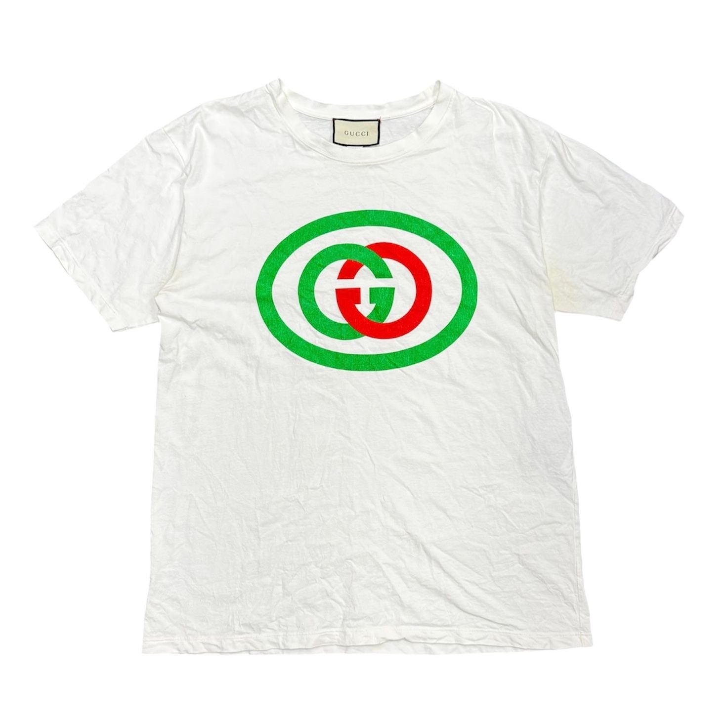 Gucci GG Logo Tee (White) - Preowned