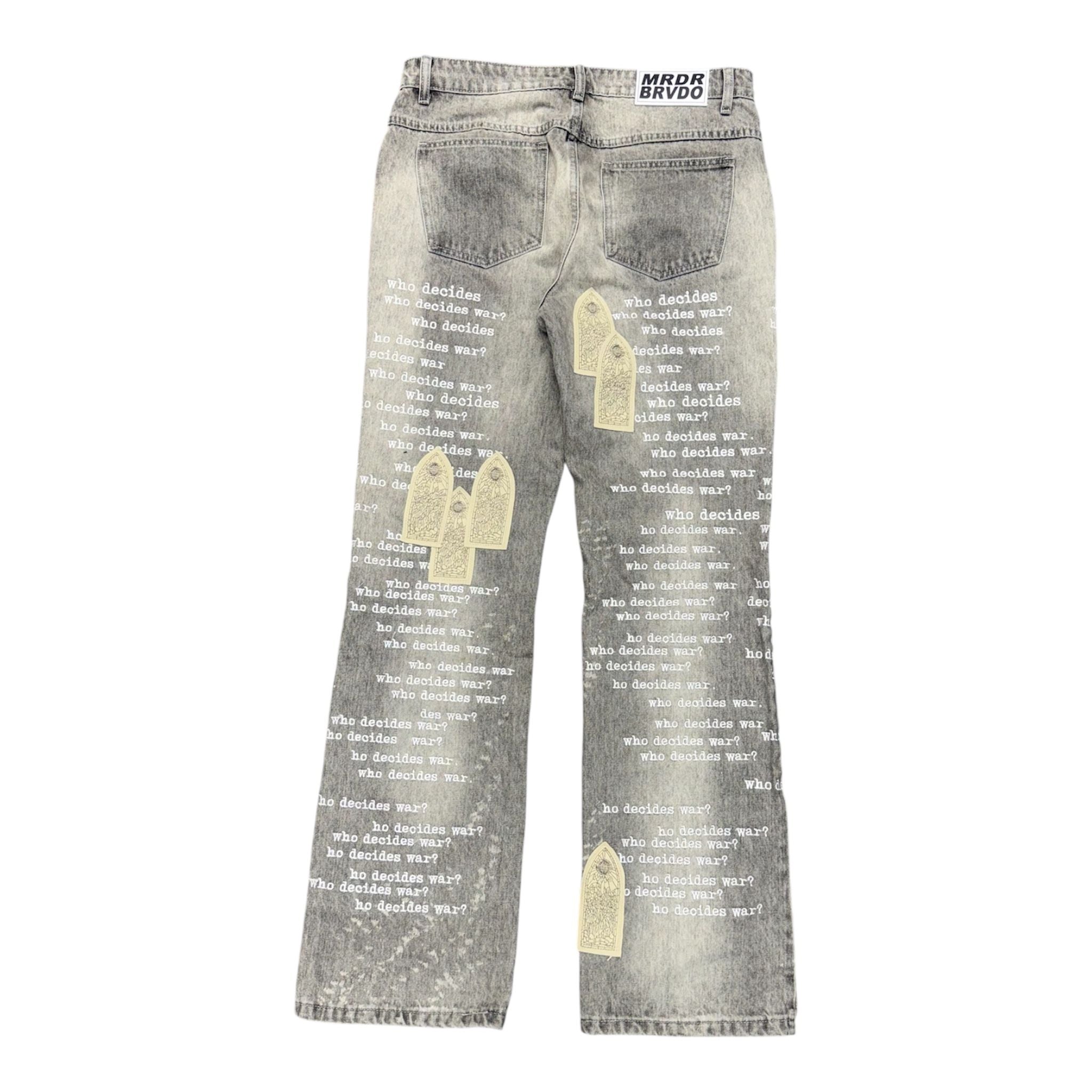 Who Decides War Scripture Denim (Grey) - Preowned