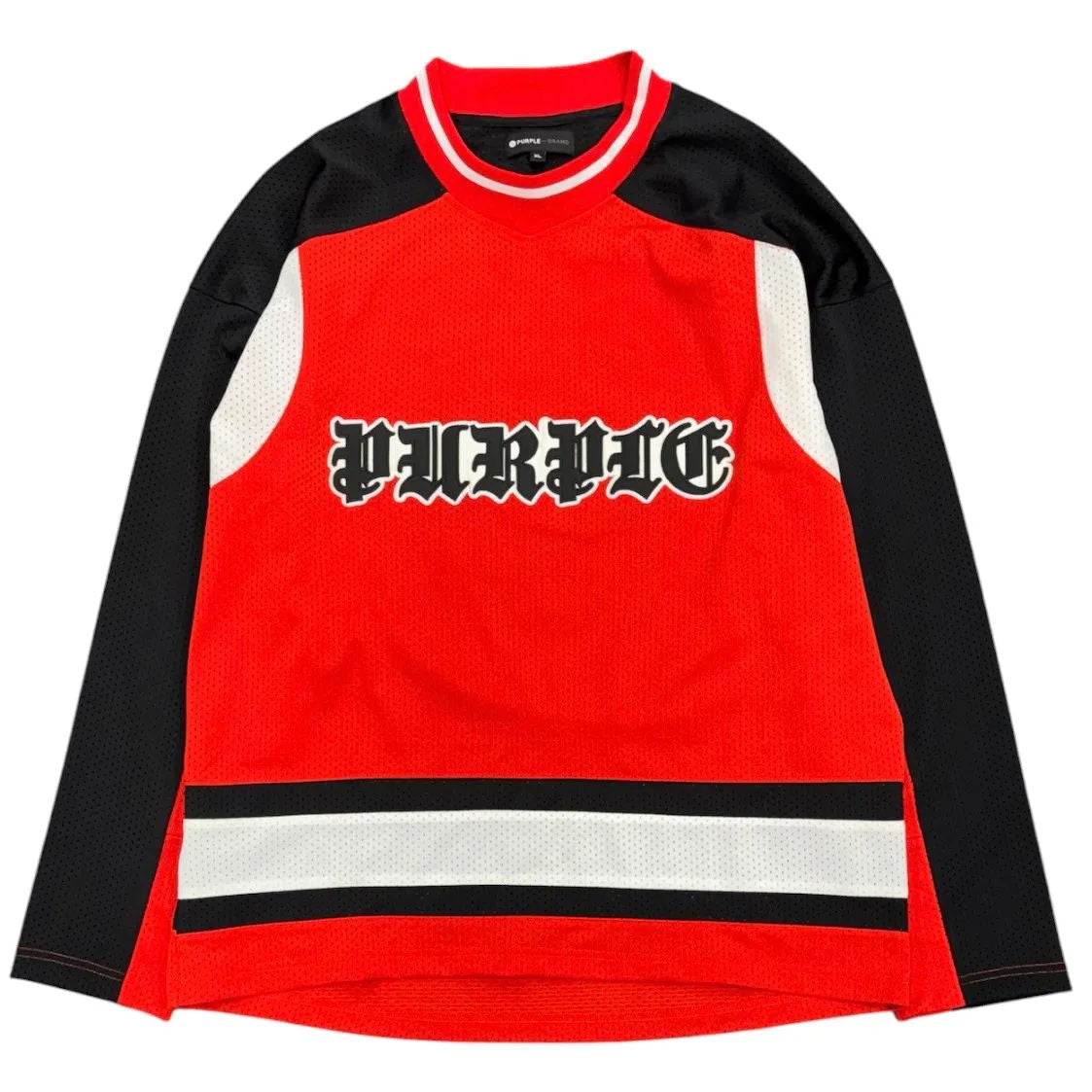 Purple Brand Mesh Hockey Jersey (Red) - Preowned