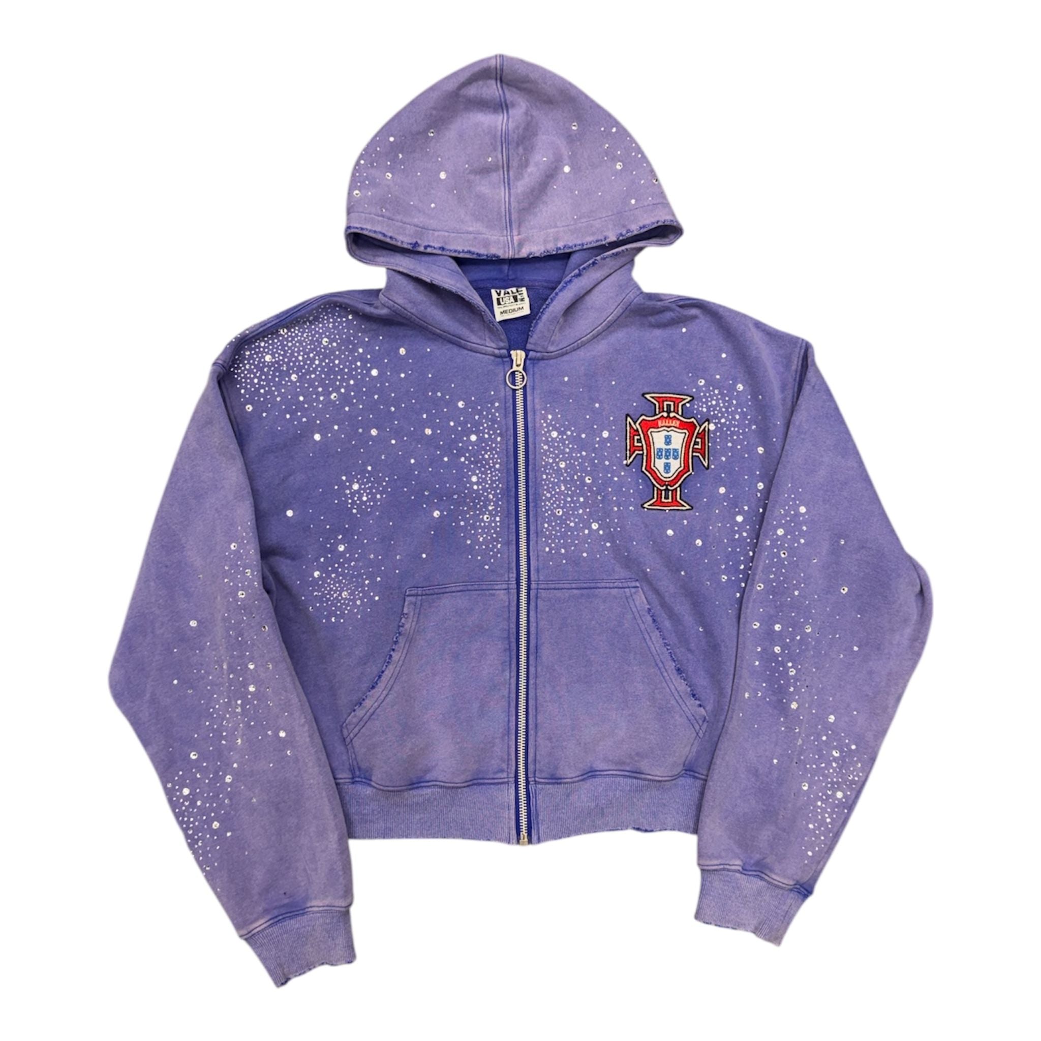 Vale Forever Pluto Clustered Zip Hoodie (Blue) - Preowned