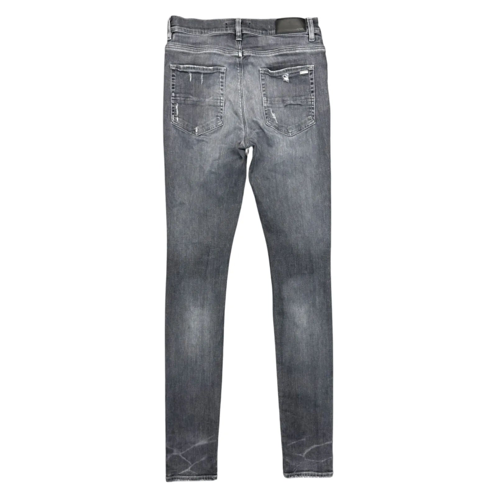 Amiri MX1 Black Leather Patch (Grey/Black) - Preowned
