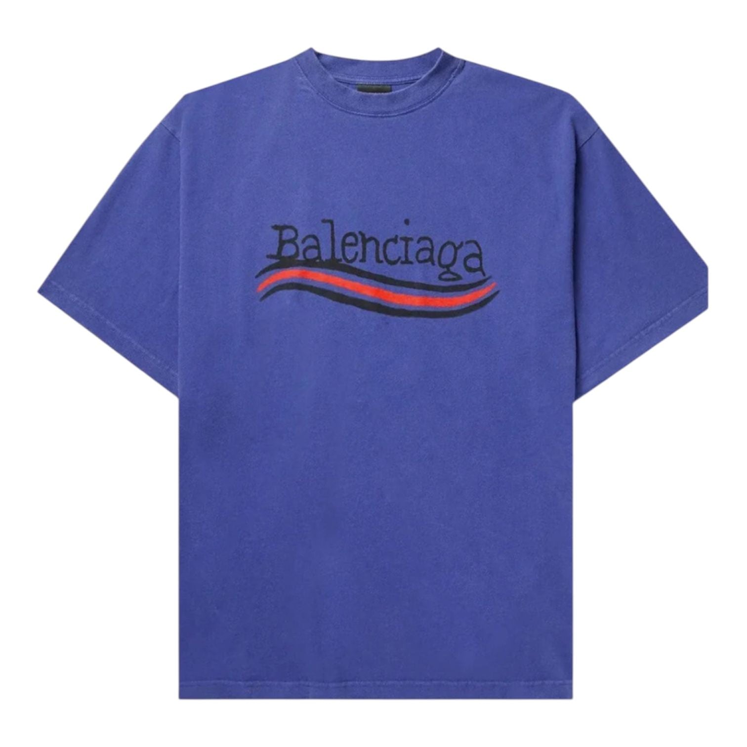 Balenciaga Campaign Tee (Navy) - Preowned
